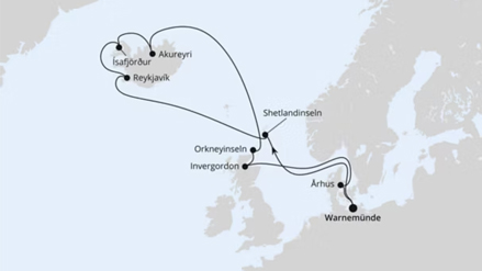 Islandrundreise ab Warnemünde