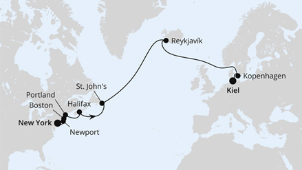 Von New York über Island nach Kiel