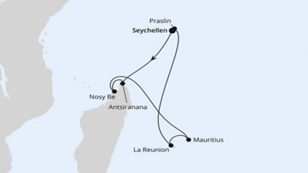 Seychellen, Madagaskar & Mauritius