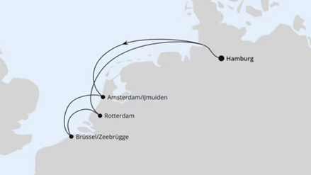 Kurzreise nach Niederlande & Belgien ab Hamburg