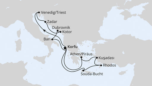 Adria und Griechenland ab Korfu 1