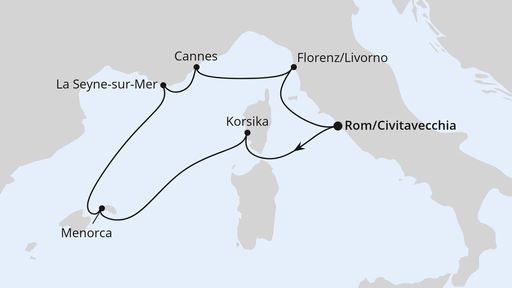 Mediterrane Schätze ab Civitavecchia