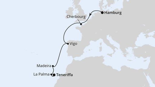 Von Hamburg über Madeira nach Teneriffa