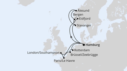 Metropolen und Norwegen von Hamburg nach Kiel