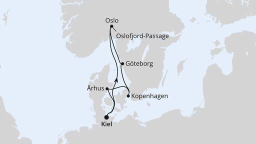 Grosse Norwegen und Dänemarkreise