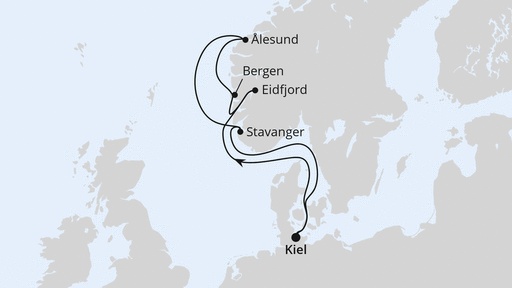 Norwegen ab Kiel 1