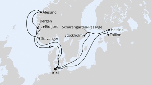 Grosse Skandinavien Reise ab Kiel 2