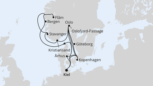 Grosse Norwegen und Dänemarkreise