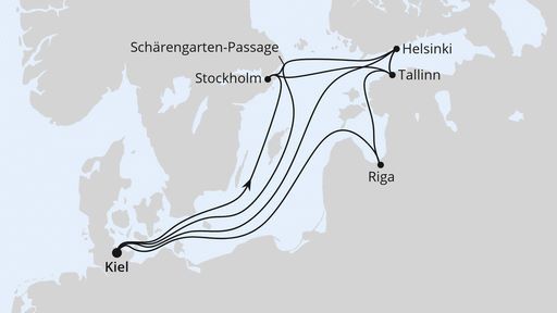 Grosse Ostseereise zu Weihnachten ab Kiel