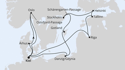 Ostsee-Reise mit Biathlon-Weltcup ab Kiel