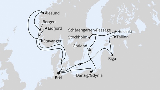 Große Ostsee- & Norwegen-Reise ab Kiel