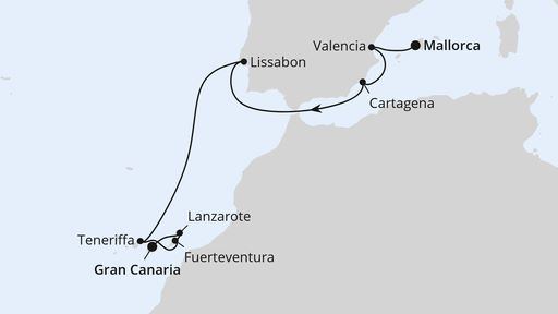 Spanien,Portugal und Kanaren ab Mallorca 1
