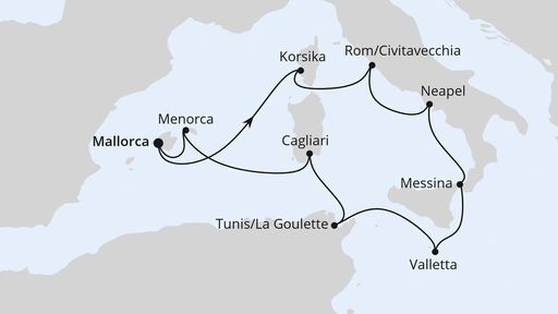 Italien & Mittelmeerinseln ab Mallorca