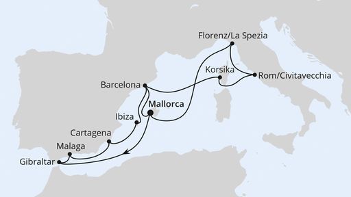 Grosse Mittelmeer-Reise ab Mallorca 2