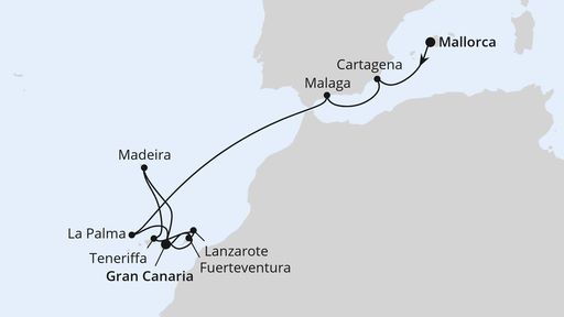 Andalusien und Kanaren & Madeira ab Mallorca