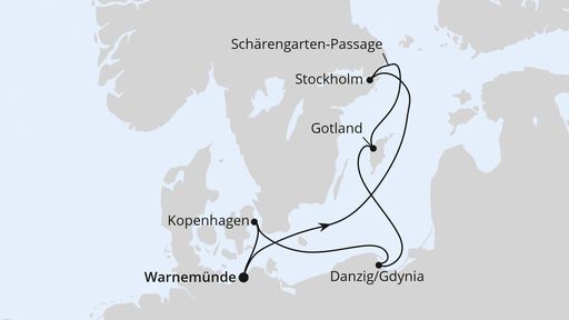 Schweden, Polen & Dänemark ab Warnemünde