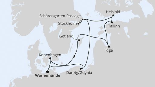 Städte der Ostsee ab Warnemünde 1
