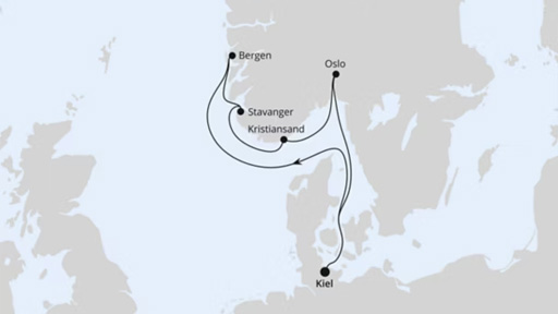 Südnorwegen ab Kiel