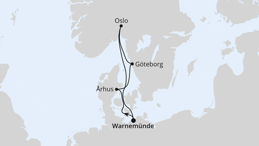 Kurzreise nach Skandinavien ab Rostock