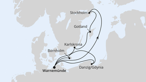 Schweden mit Danzig und Bornholm