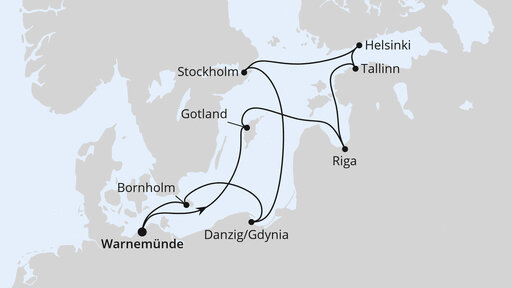 Städte der Ostsee ab Warnemünde 1