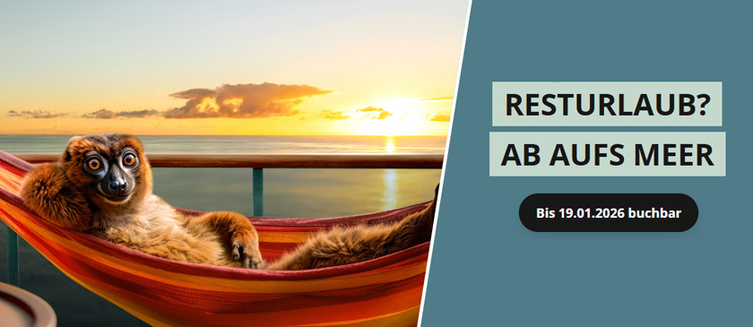 Resturlaub ?, ...ab aufs Meer